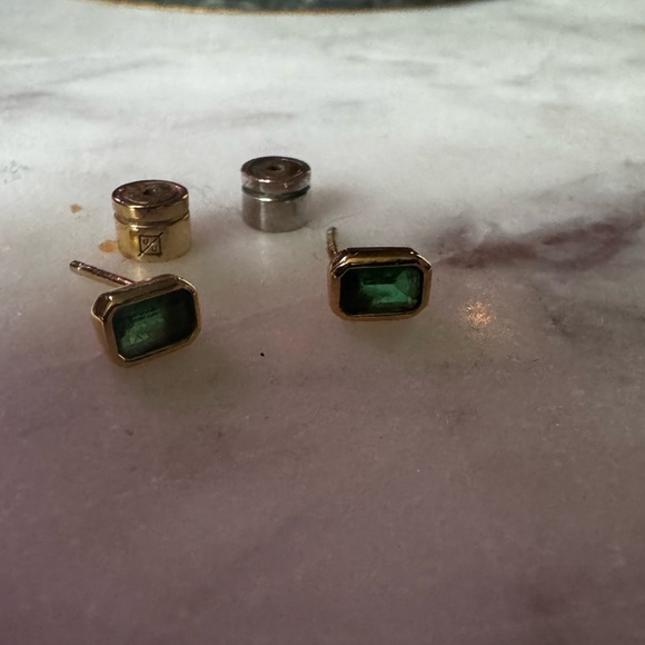 MELANIE AULD
Emerald cut earrings (green) - Picture 3 of 3